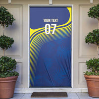 Curacao Football Custom Korsou Blue Wave Door Cover Making History - Wonder Print Shop