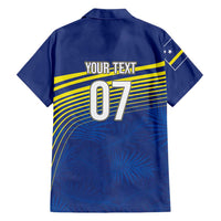 Curacao Football Custom Korsou Blue Wave Family Matching Mermaid Dress and Hawaiian Shirt Making History - Wonder Print Shop