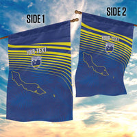 Curacao Football Custom Korsou Blue Wave Garden Flag Making History - Wonder Print Shop
