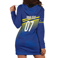 Curacao Football Custom Korsou Blue Wave Hoodie Dress Making History - Wonder Print Shop