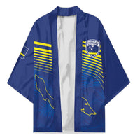 Curacao Football Custom Korsou Blue Wave Kimono Making History - Wonder Print Shop