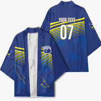 Curacao Football Custom Korsou Blue Wave Kimono Making History - Wonder Print Shop