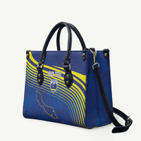 Curacao Football Custom Korsou Blue Wave Leather Bag Making History - Wonder Print Shop