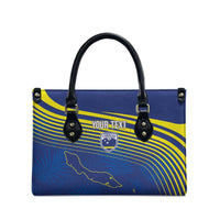Curacao Football Custom Korsou Blue Wave Leather Bag Making History - Wonder Print Shop