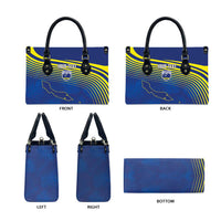 Curacao Football Custom Korsou Blue Wave Leather Bag Making History - Wonder Print Shop
