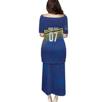 Curacao Football Custom Korsou Blue Wave Puletasi Making History - Wonder Print Shop