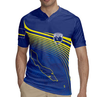 Curacao Football Custom Korsou Blue Wave Rugby Jersey Making History - Wonder Print Shop