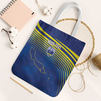 Curacao Football Custom Korsou Blue Wave Tote Bag Making History - Wonder Print Shop