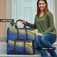 Curacao Football Custom Korsou Blue Wave Travel Bag Making History - Wonder Print Shop