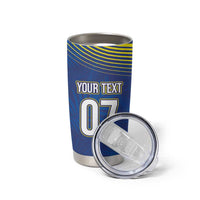 Curacao Football Custom Korsou Blue Wave Tumbler Cup Making History - Wonder Print Shop