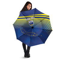 Curacao Football Custom Korsou Blue Wave Umbrella Making History - Wonder Print Shop