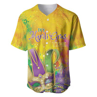 Mardi Gras Baseball Jersey Watercolor Mix - Carnival Bling LT7 - Wonder Print Shop