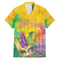 Mardi Gras Family Matching Mermaid Dress and Hawaiian Shirt Watercolor Mix - Carnival Bling LT7 - Wonder Print Shop