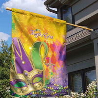 Mardi Gras Garden Flag Watercolor Mix - Carnival Bling - Wonder Print Shop