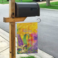 Mardi Gras Garden Flag Watercolor Mix - Carnival Bling - Wonder Print Shop