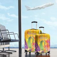 Mardi Gras Luggage Cover Watercolor Mix - Carnival Bling - Wonder Print Shop