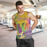 Mardi Gras Men Tank Top Watercolor Mix - Carnival Bling - Wonder Print Shop