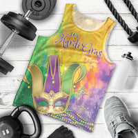 Mardi Gras Men Tank Top Watercolor Mix - Carnival Bling - Wonder Print Shop