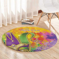 Mardi Gras Round Carpet Watercolor Mix - Carnival Bling