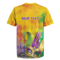 Mardi Gras Rugby Jersey Watercolor Mix - Carnival Bling - Wonder Print Shop