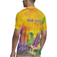 Mardi Gras Rugby Jersey Watercolor Mix - Carnival Bling - Wonder Print Shop