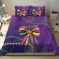 Mardi Gras Bedding Set Coquette Bow Glitter Motifs LT7 - Wonder Print Shop