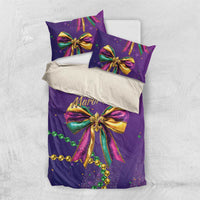 Mardi Gras Bedding Set Coquette Bow Glitter Motifs LT7 - Wonder Print Shop