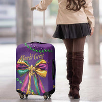 Mardi Gras Luggage Cover Coquette Bow Glitter Motifs - Wonder Print Shop