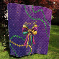 Mardi Gras Quilt Coquette Bow Glitter Motifs - Wonder Print Shop