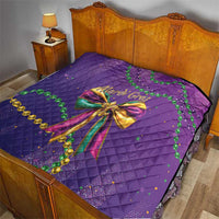 Mardi Gras Quilt Coquette Bow Glitter Motifs - Wonder Print Shop