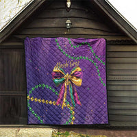 Mardi Gras Quilt Coquette Bow Glitter Motifs - Wonder Print Shop