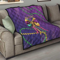 Mardi Gras Quilt Coquette Bow Glitter Motifs - Wonder Print Shop