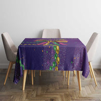 Mardi Gras Tablecloth Coquette Bow Glitter Motifs - Wonder Print Shop