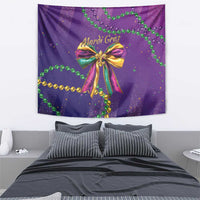 Mardi Gras Tapestry Coquette Bow Glitter Motifs - Wonder Print Shop