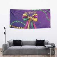 Mardi Gras Tapestry Coquette Bow Glitter Motifs - Wonder Print Shop
