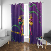Mardi Gras Window Curtain Coquette Bow Glitter Motifs - Wonder Print Shop