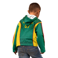 Custom Cameroon Football Kid Hoodie Nations Cup 2024 Les Lions Indomptables - Wonder Print Shop