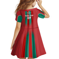 Custom Morocco Football Family Matching Summer Maxi Dress and Hawaiian Shirt Nations Cup 2024 Atlas Lions - Wonder Print Shop