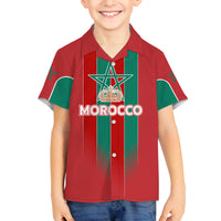 Custom Morocco Football Family Matching Summer Maxi Dress and Hawaiian Shirt Nations Cup 2024 Atlas Lions - Wonder Print Shop