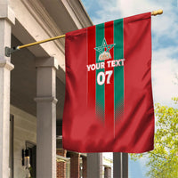Custom Morocco Football Garden Flag Nations Cup 2024 Atlas Lions - Wonder Print Shop