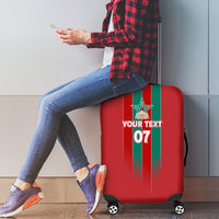 Custom Morocco Football Luggage Cover Nations Cup 2024 Atlas Lions - Wonder Print Shop