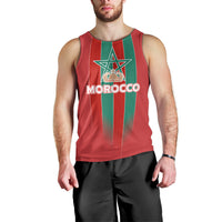 Custom Morocco Football Men Tank Top Nations Cup 2024 Atlas Lions - Wonder Print Shop