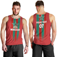 Custom Morocco Football Men Tank Top Nations Cup 2024 Atlas Lions - Wonder Print Shop