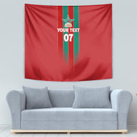 Custom Morocco Football Tapestry Nations Cup 2024 Atlas Lions - Wonder Print Shop