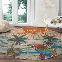 Christmas In July - Hawaii Retro Round Carpet Lost In Parrot-dise