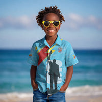 DR Congo WC2026 Custom Kid Hawaiian Shirt Lumumba Eva Inspired