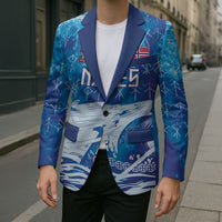 Norges Football WC2026 Custom Viking Rowing Blazer Raging Waves
