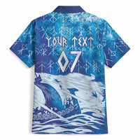Norges Football WC2026 Custom Viking Rowing Hawaiian Shirt Raging Waves