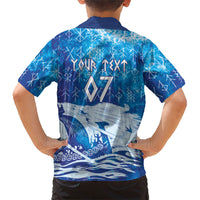 Norges Football WC2026 Custom Viking Rowing Kid Hawaiian Shirt Raging Waves
