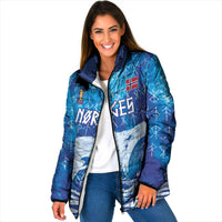 Norges Football WC2026 Custom Viking Rowing Padded Jacket Raging Waves